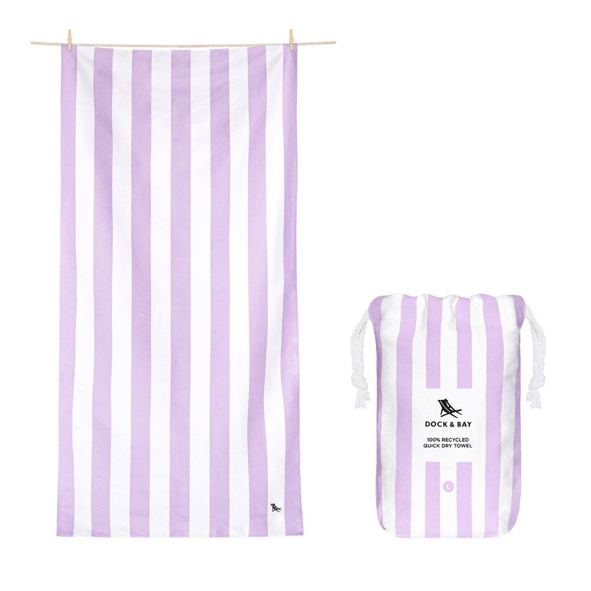 Dock & Bay Quick Dry Towels - Cabana - Lombok Lilac