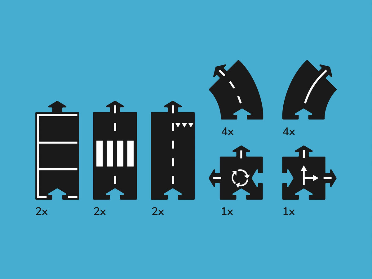 Medium Flexible Toy Road Set - Expressway