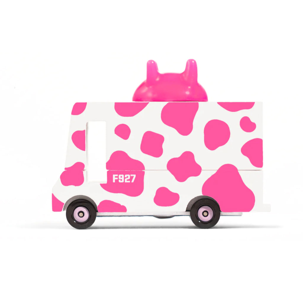 Candylab Wooden Diecast Candyvan Strawberry Moo
