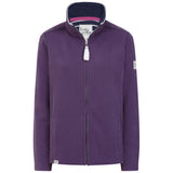 Ladies Loganberry/Sign Post Lazy Jacks Wells-Next-the-Sea Printed Full Zip Sweatshirt