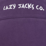 Ladies Loganberry/Sign Post Lazy Jacks Wells-Next-the-Sea Printed Full Zip Sweatshirt