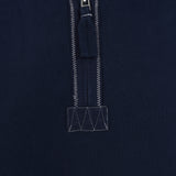 Men's Marine/Wheel Lazy Jacks Wells-Next-the-Sea Printed 1/4 Zip Sweatshirt