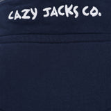 Men's Marine/Wheel Lazy Jacks Wells-Next-the-Sea Printed 1/4 Zip Sweatshirt