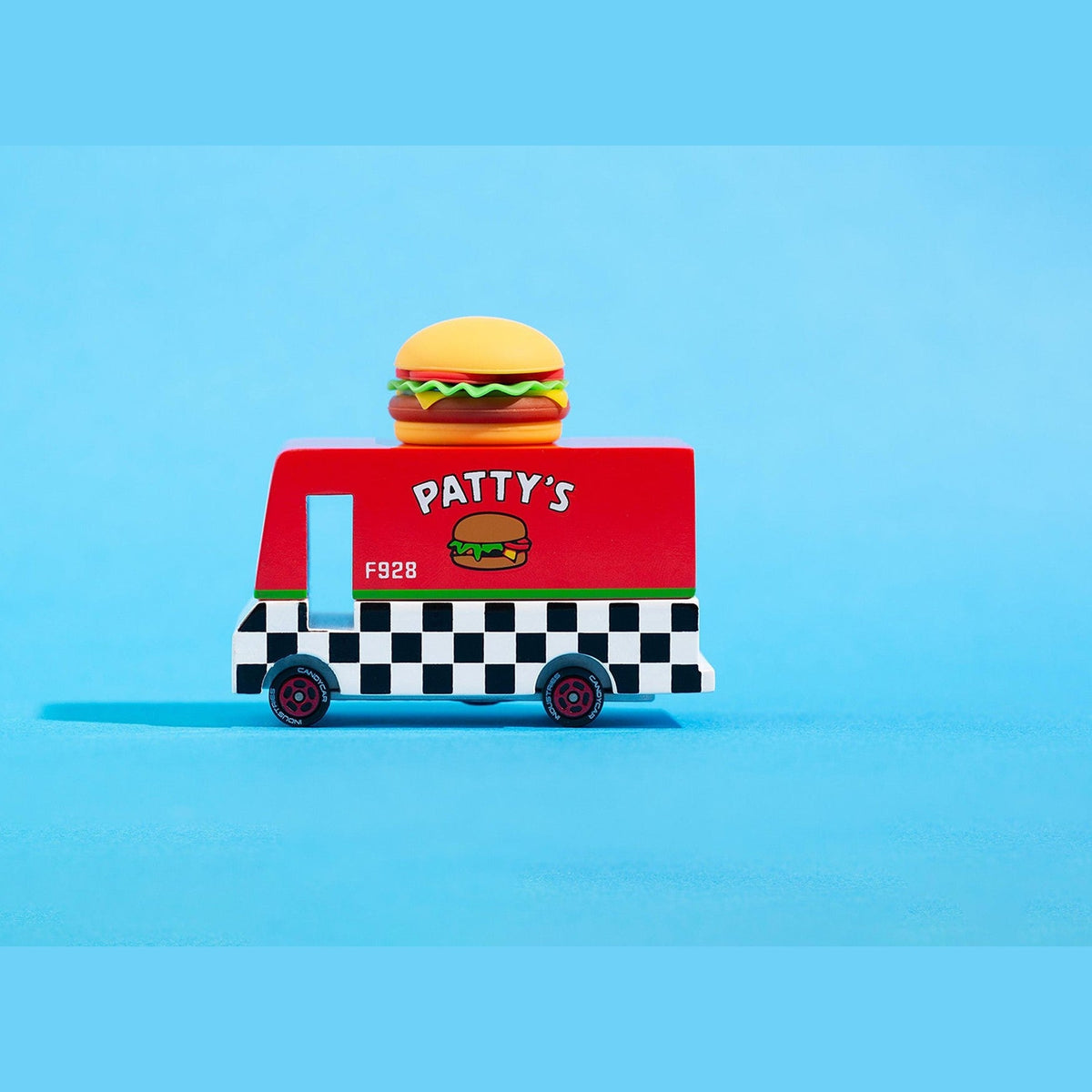 Candylab Wooden Diecast Candyvan Hamburger Van