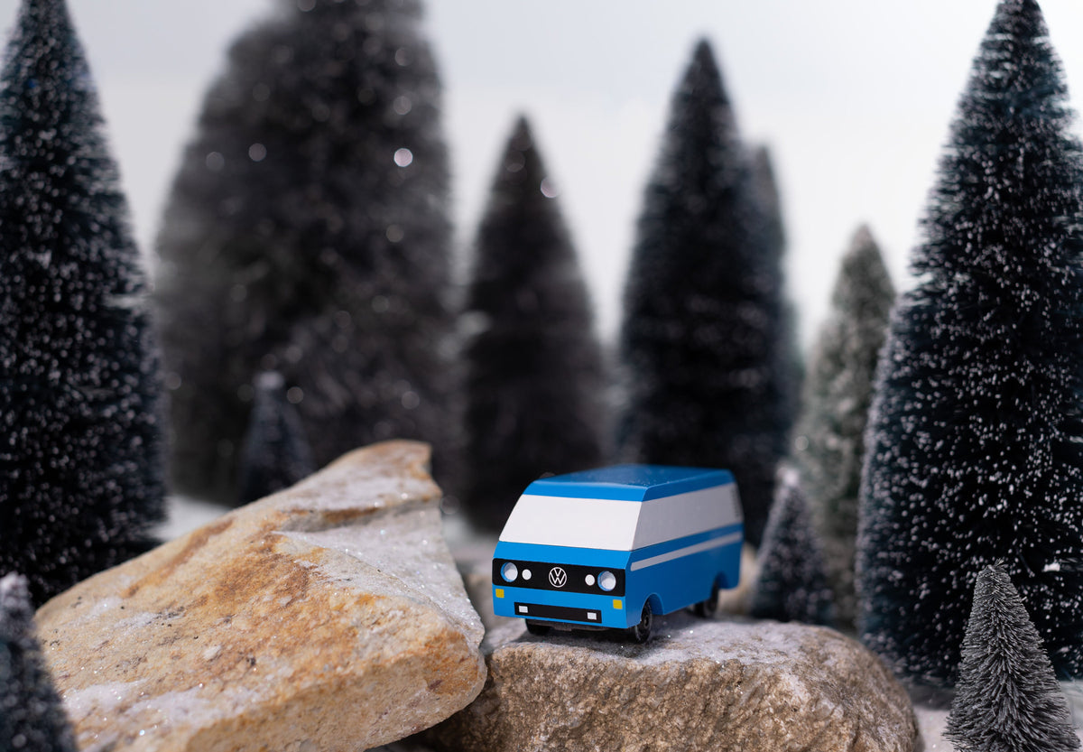 Candylab Wooden Diecast Candyvan VW T3 Blue Van Diesel
