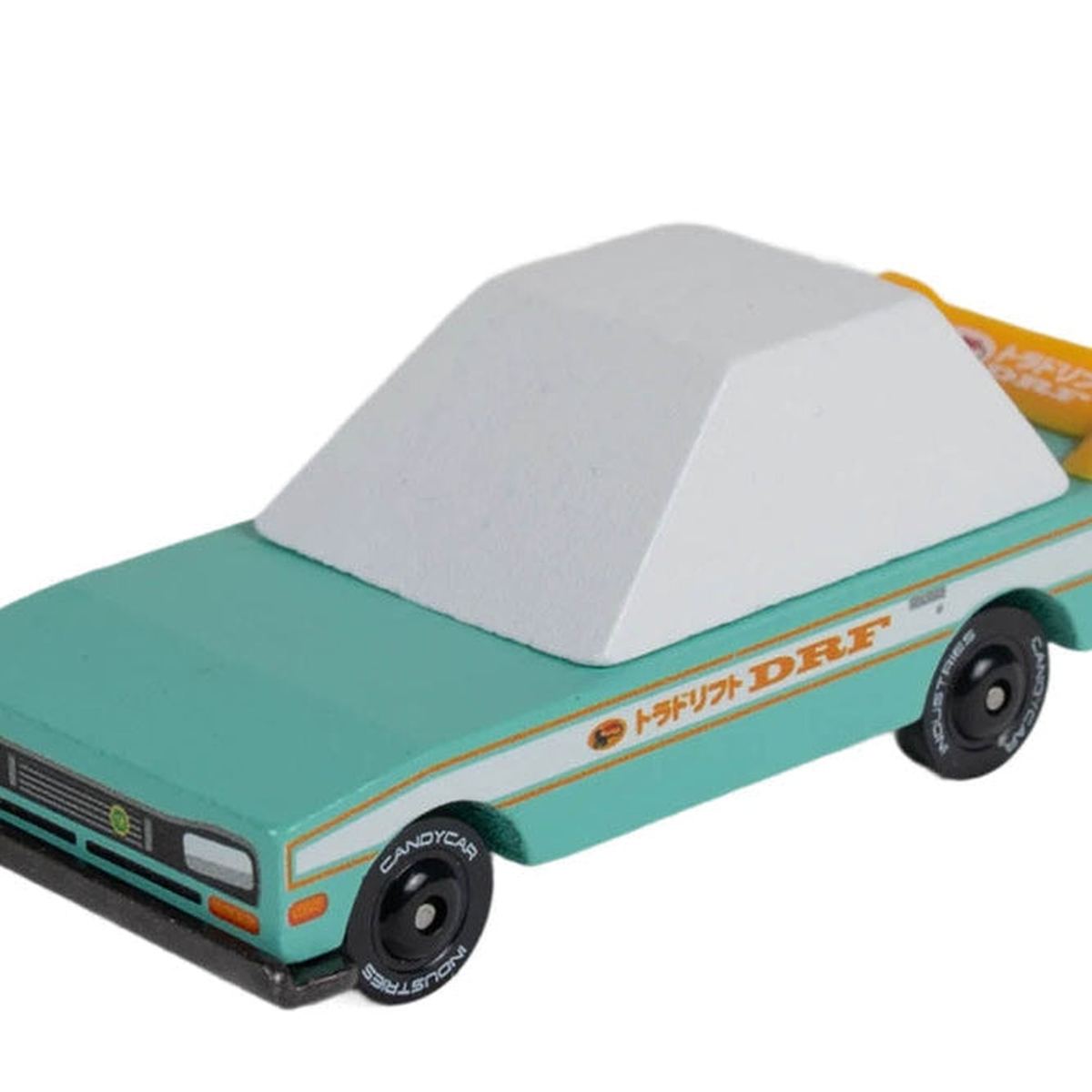 Candylab TOONS Wooden Diecast Car Teal Tora Racer