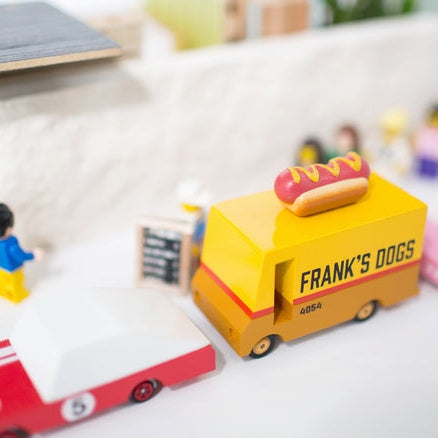 Candylab Wooden Diecast Candyvan Hot Dog Van