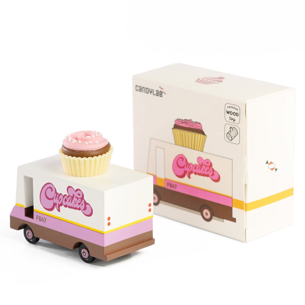 Candylab Wooden Diecast Candyvan Cupcake Truck