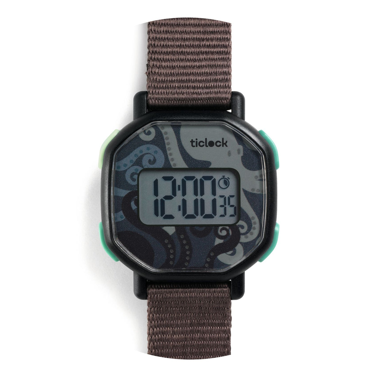 Djeco Ticlock Digital Watches - Black Octopus