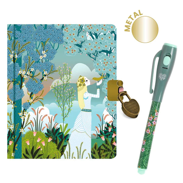 Djeco Little Secret Notebook and Pen - Charlotte