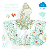 Djeco Rain Cape Large (5-7 Yrs) - Foliage