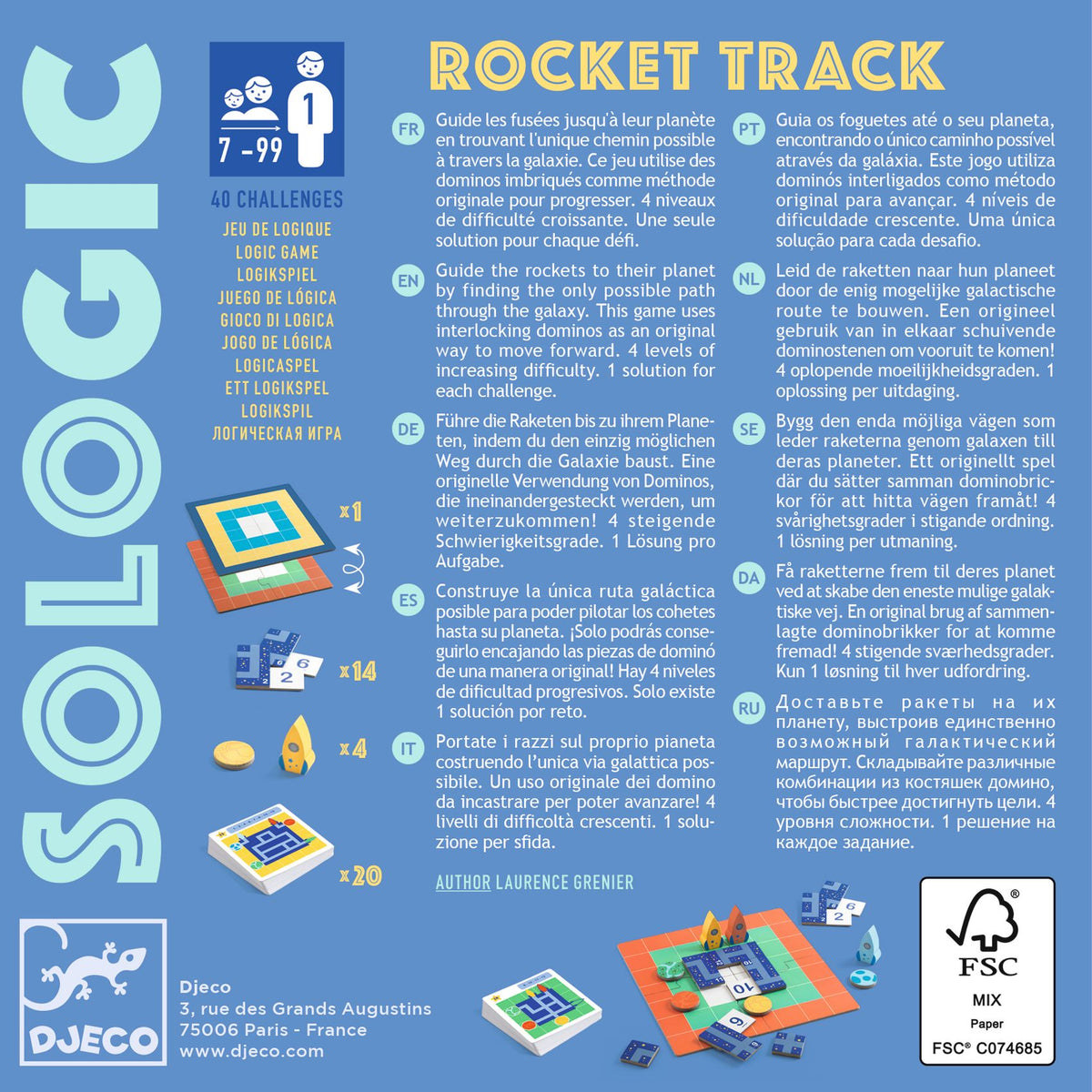 Djeco Sologic Game - Rocket Track