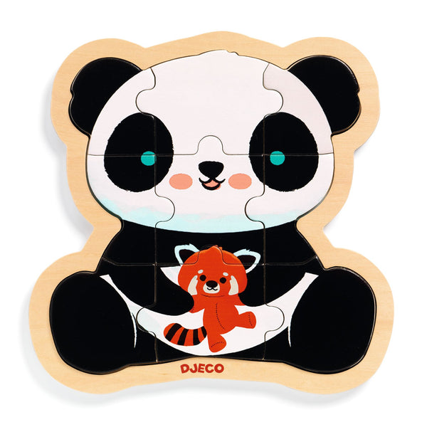 Djeco Wooden Puzzle - Puzzlo Panda