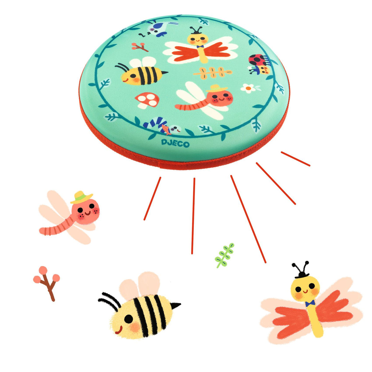 Djeco Flying Disk - Flying Bugs