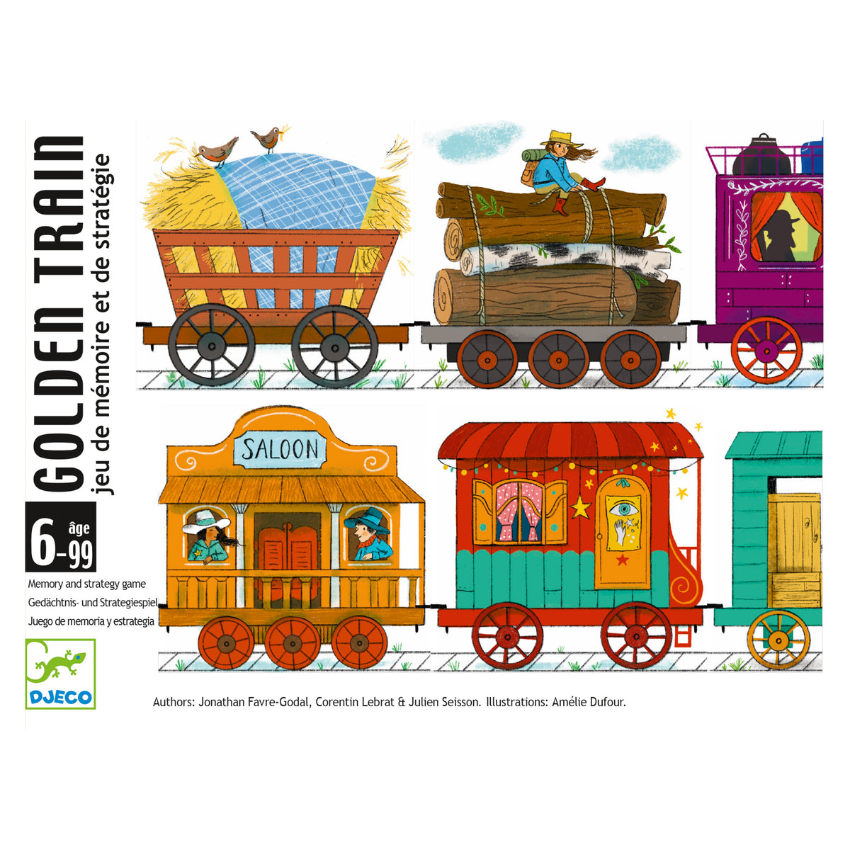 Djeco Golden Train Card Game