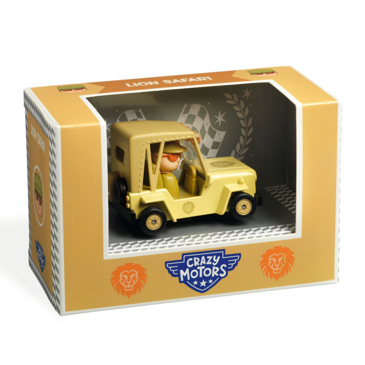 Djeco Crazy Motors Car - Lion Safari
