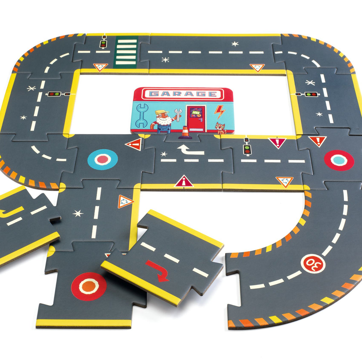 Djeco Crazy Motors - Universe Puzzle Road Circuit