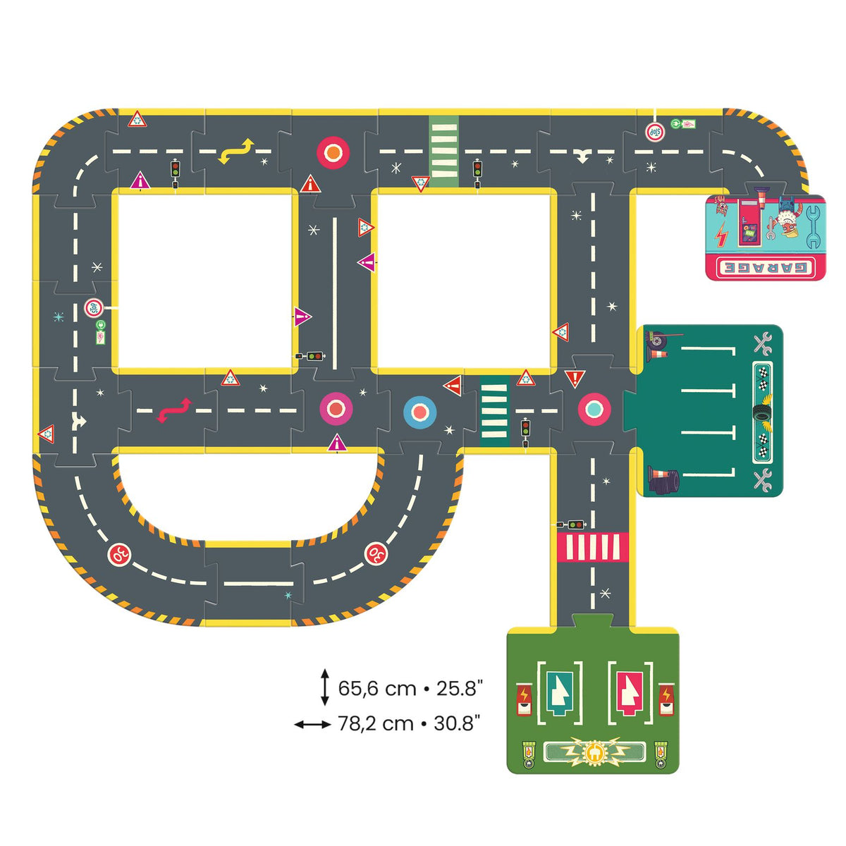Djeco Crazy Motors - Universe Puzzle Road Circuit
