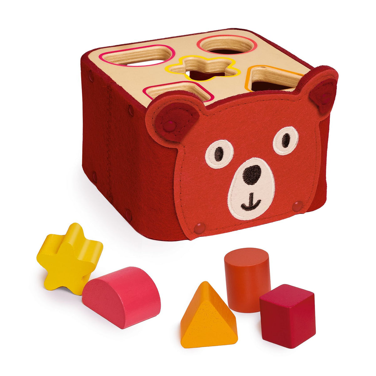 Djeco Softishape - Wooden and Felt Shape Sorter