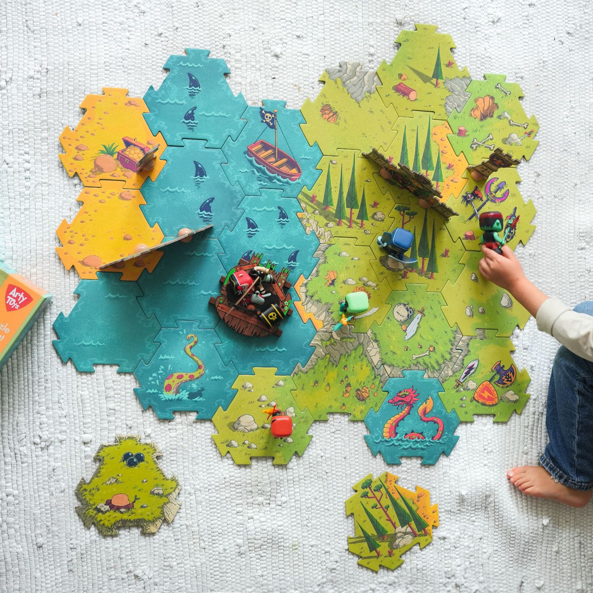 Djeco Art Toys Giant Puzzle - Battlefield