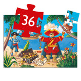 Djeco The Pirate and His Treasure Puzzle - 36 pcs