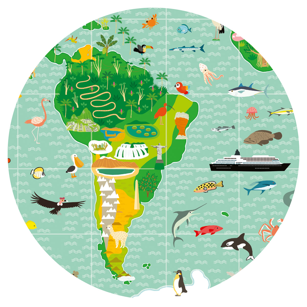 Djeco Around the World Observation Puzzle - 200 Pieces