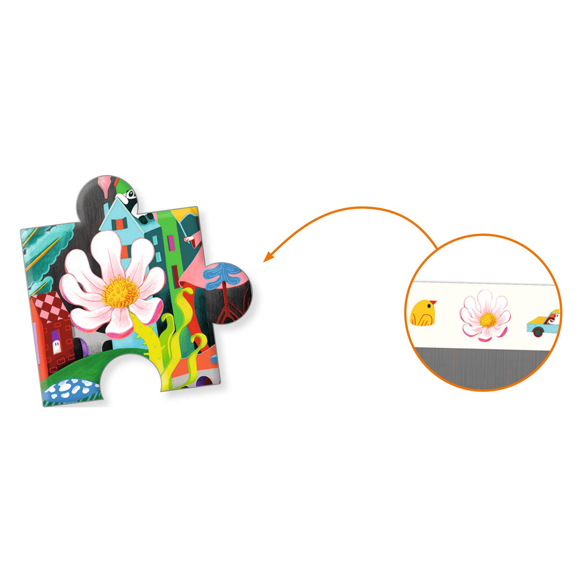 Djeco Crazy Town Observation Puzzle - 200pcs