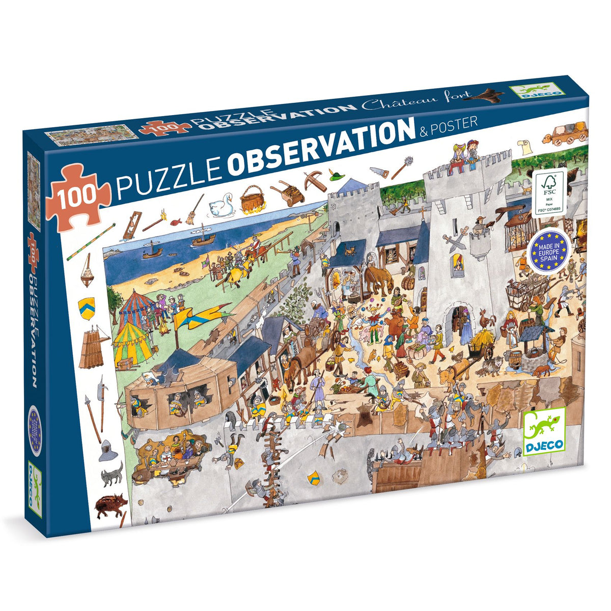 Djeco Pirates Observation Puzzle - 100 Pieces