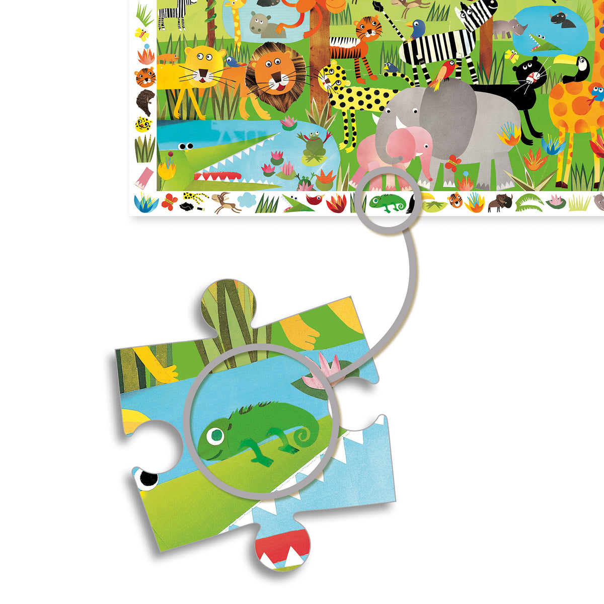 Djeco Observation Puzzle The Jungle - 35 pcs
