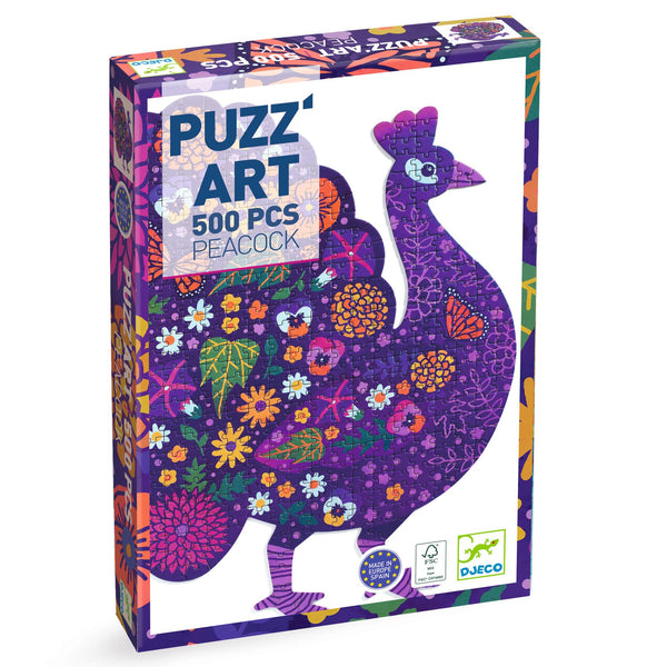 Djeco Peacock Puzzle Art - 500 Pieces