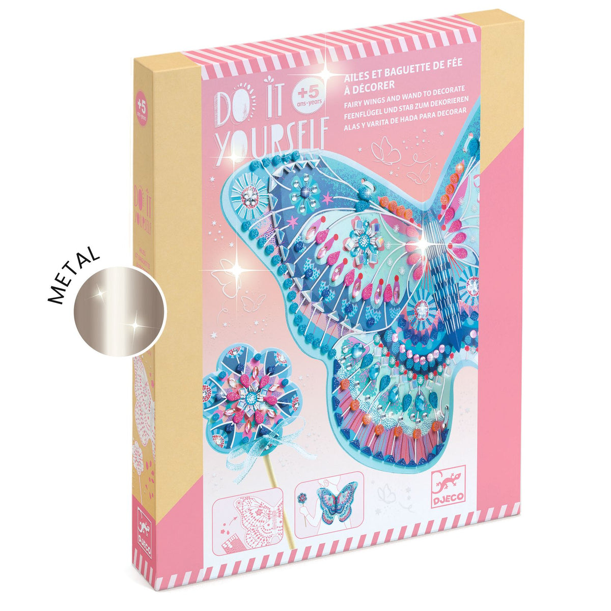 Djeco DIY - Like a Fairy, Wand & Wings Craft Set