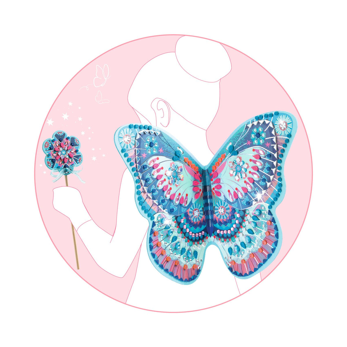 Djeco DIY - Like a Fairy, Wand & Wings Craft Set