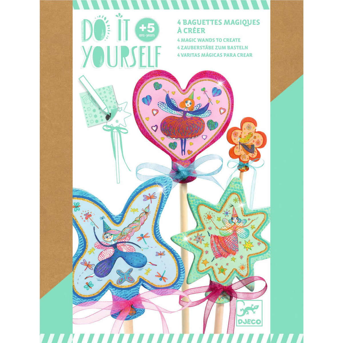 Djeco Diy Magic Wands - Little Fairies