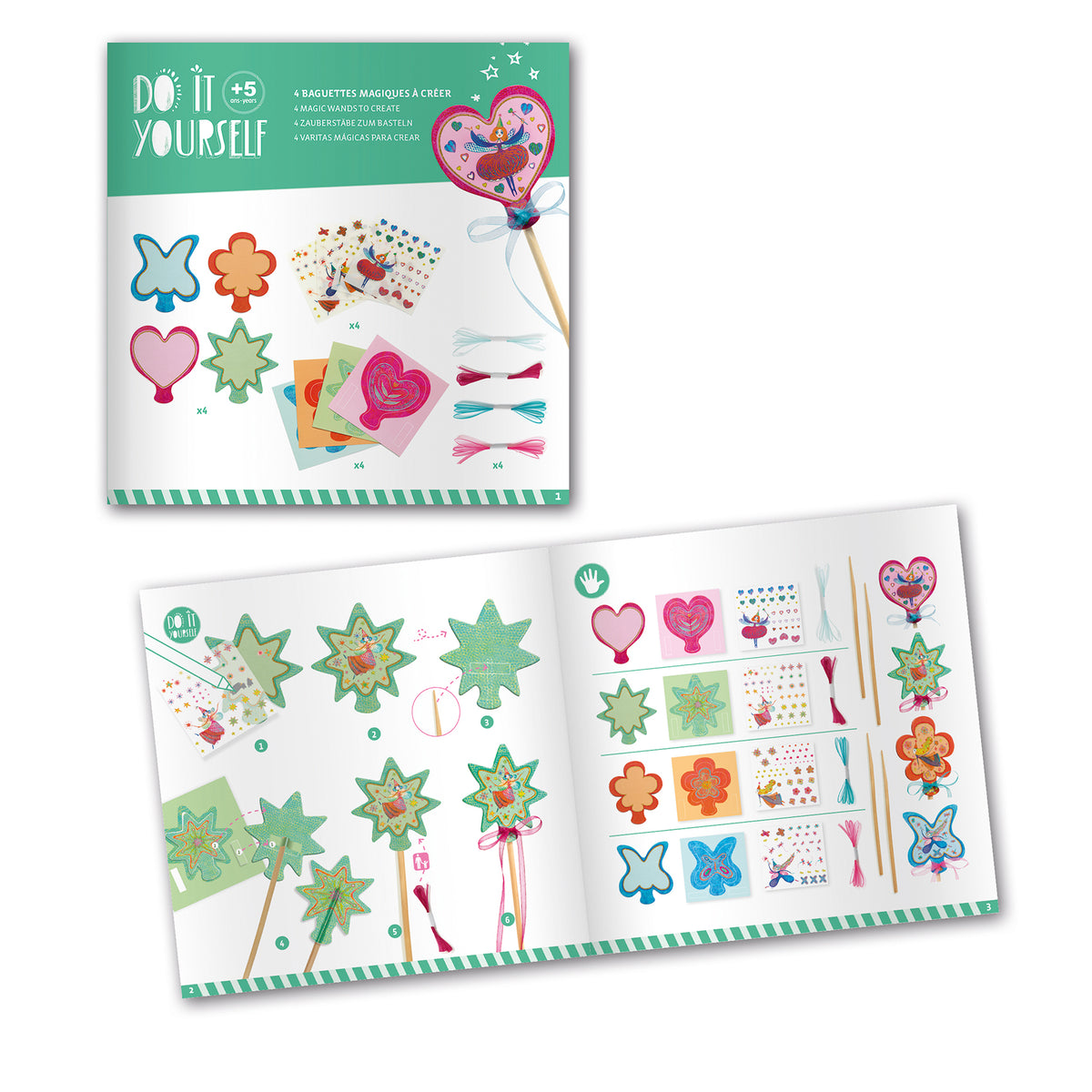 Djeco Diy Magic Wands - Little Fairies