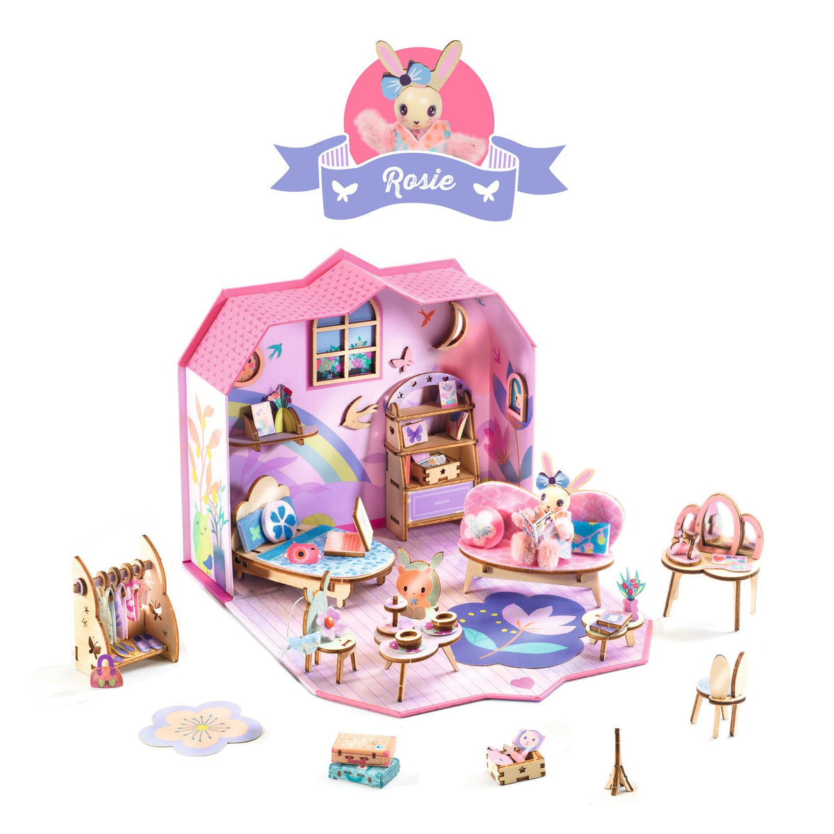 Djeco Mini Maison DIY - Mi House - Rosie