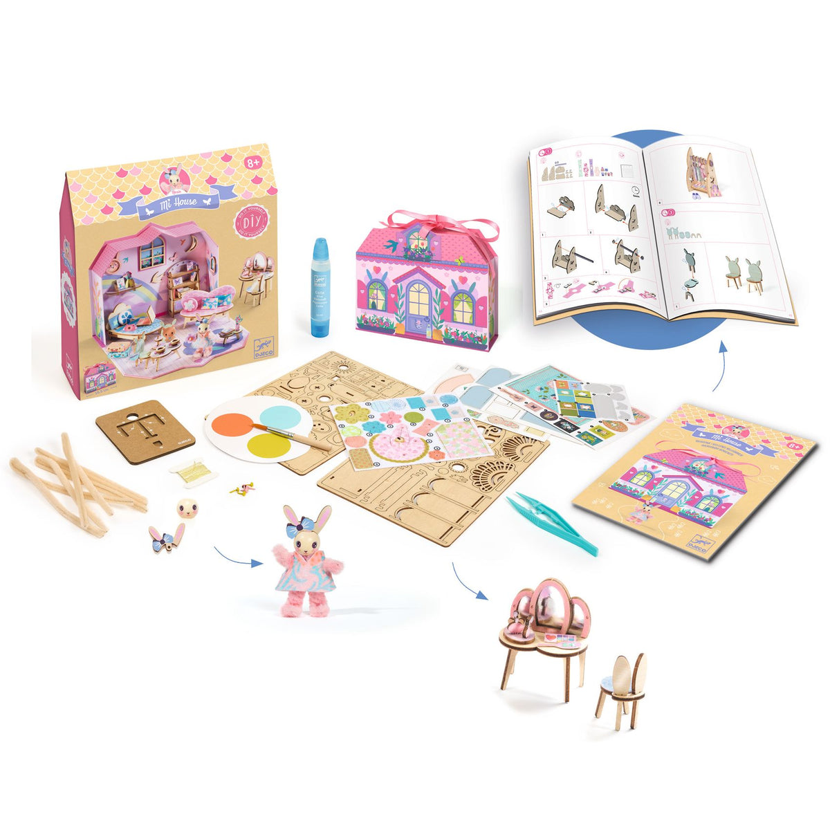 Djeco Mini Maison DIY - Mi House - Rosie
