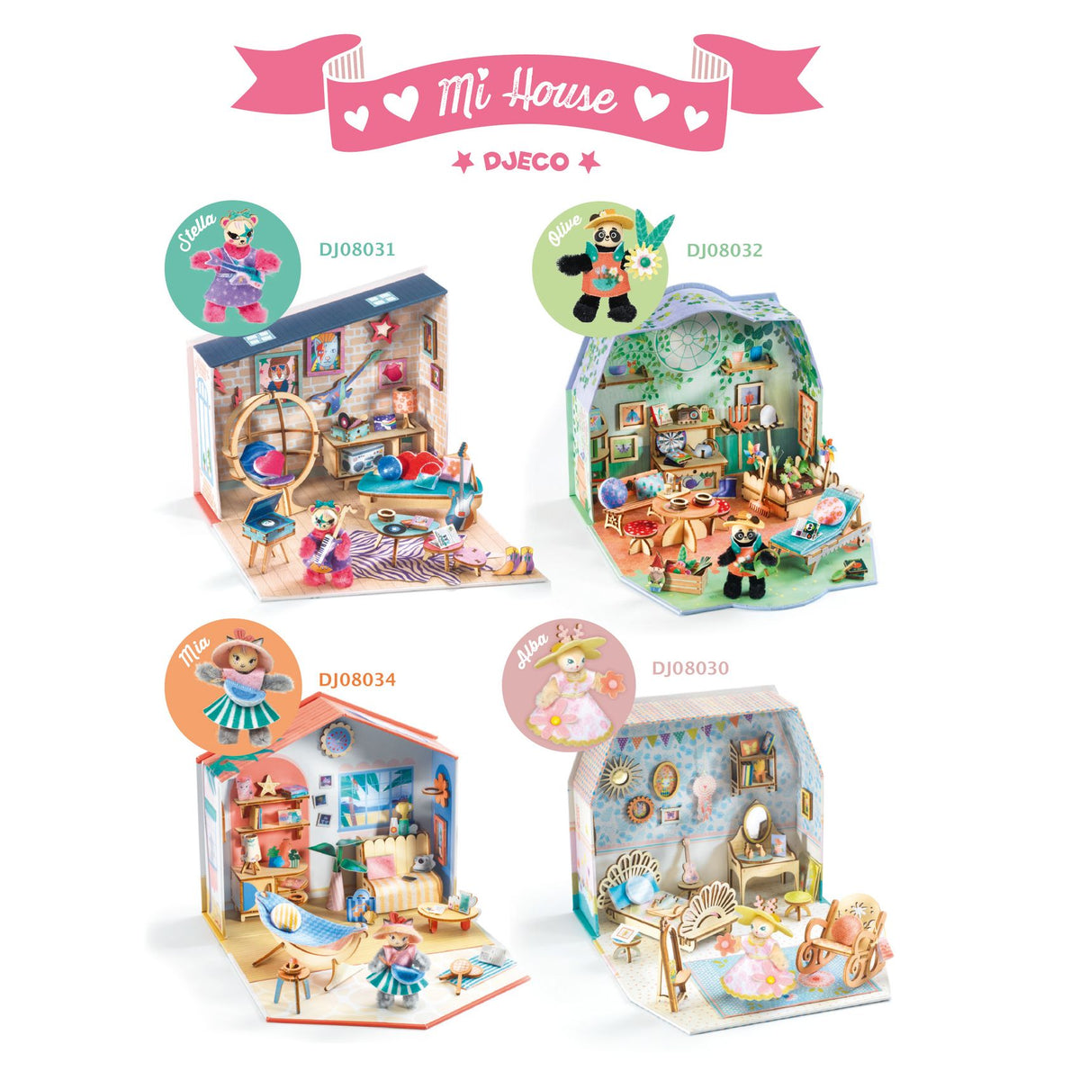 Djeco Mini Maison DIY - Mi House - Rosie