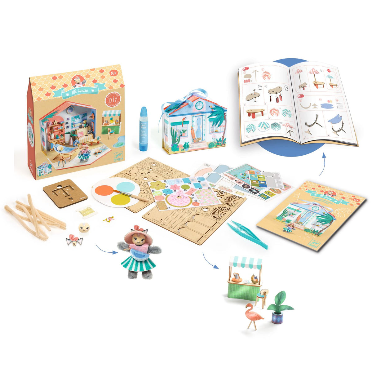 Djeco Mini Maison DIY - Mi House - Mia