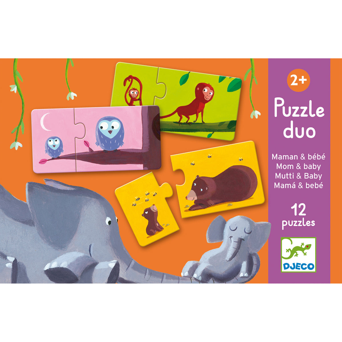 Djeco Puzzle Duo - Mum & baby