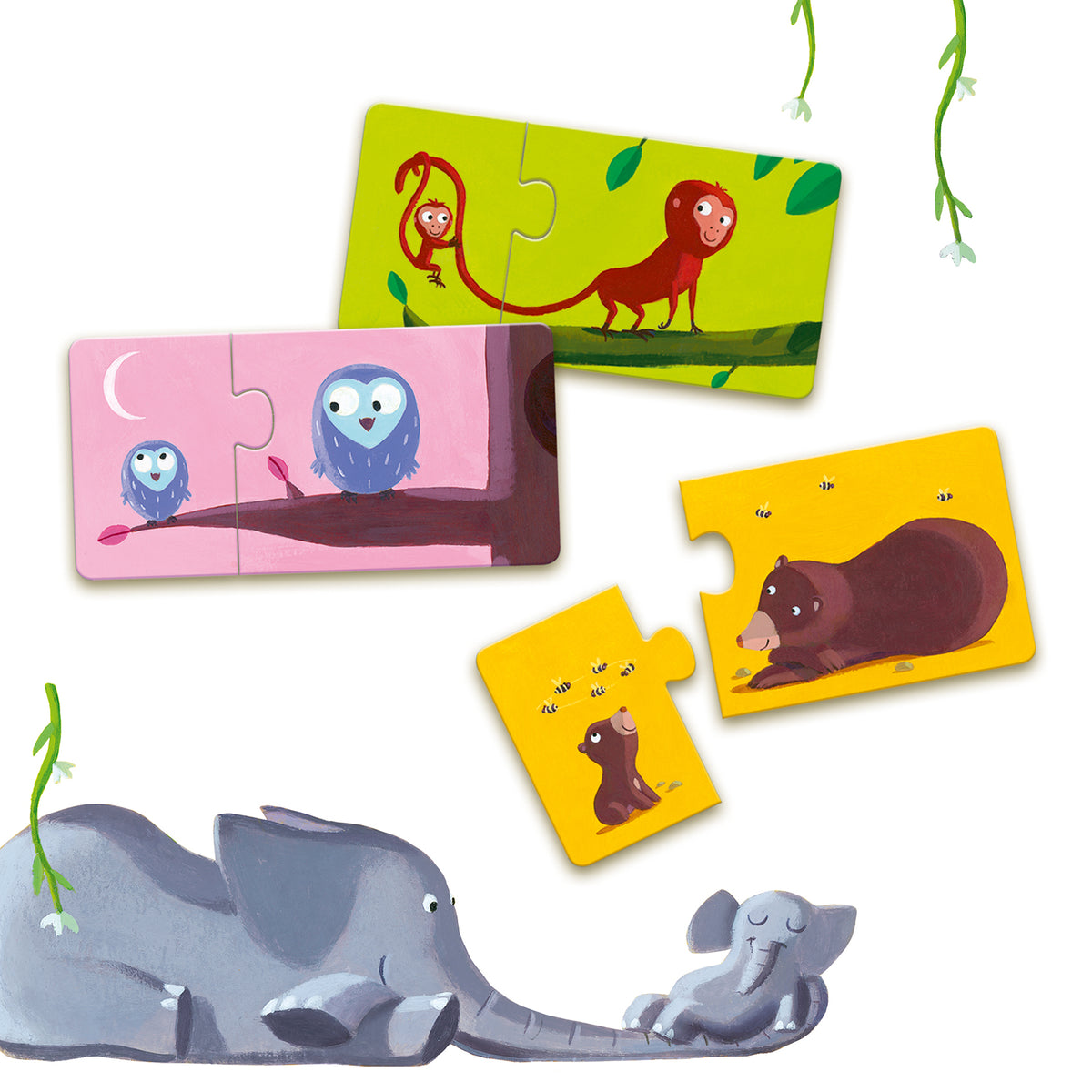 Djeco Puzzle Duo - Mum & baby