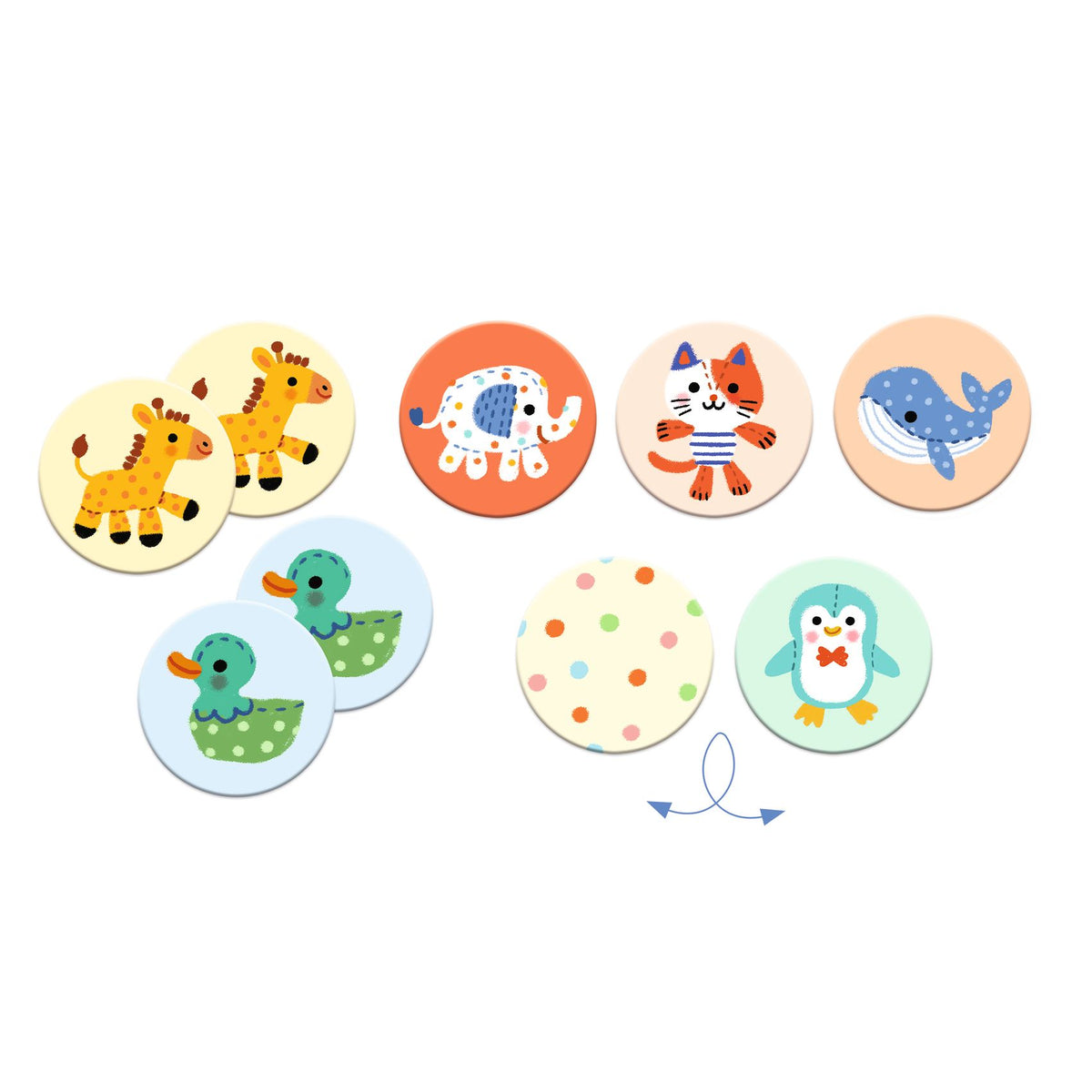 Djeco Games - Memo Lotto; Stuffed Animals
