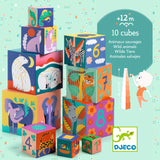 Djeco Wild Animals Blocks for Infants