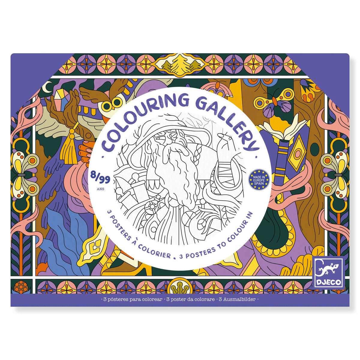Djeco Colouring Gallery - Heroic