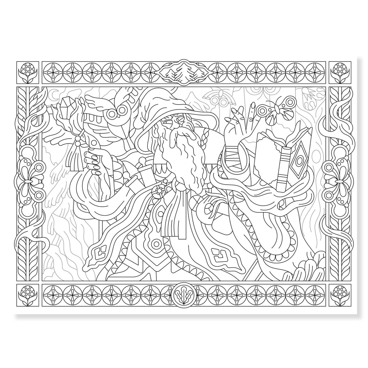 Djeco Colouring Gallery - Heroic