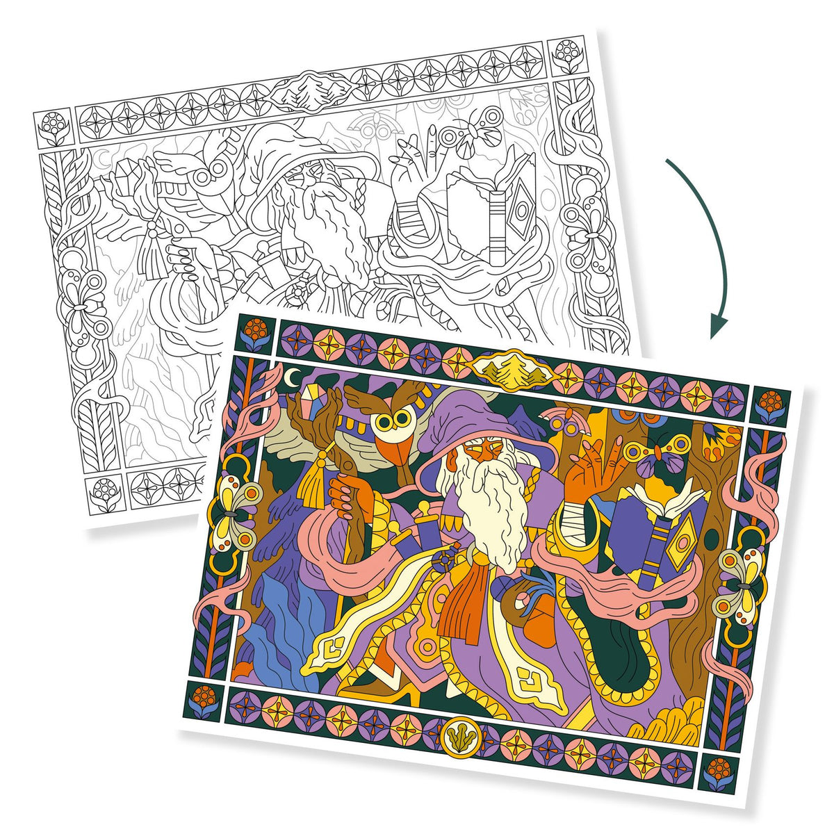 Djeco Colouring Gallery - Heroic