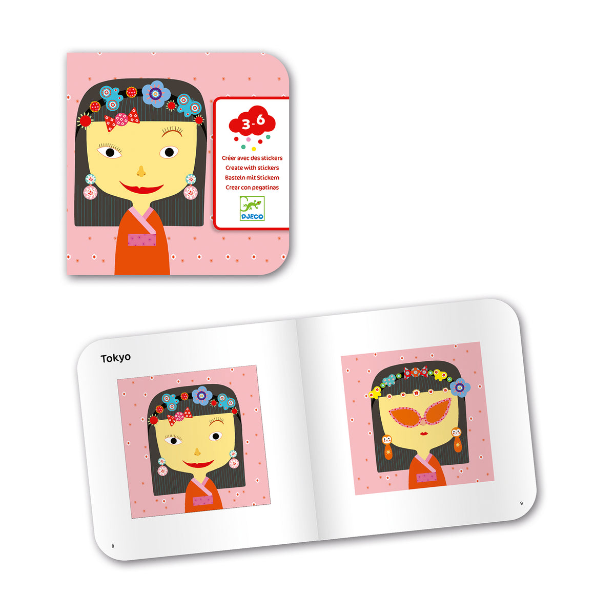 Djeco Create With Stickers - All Different People