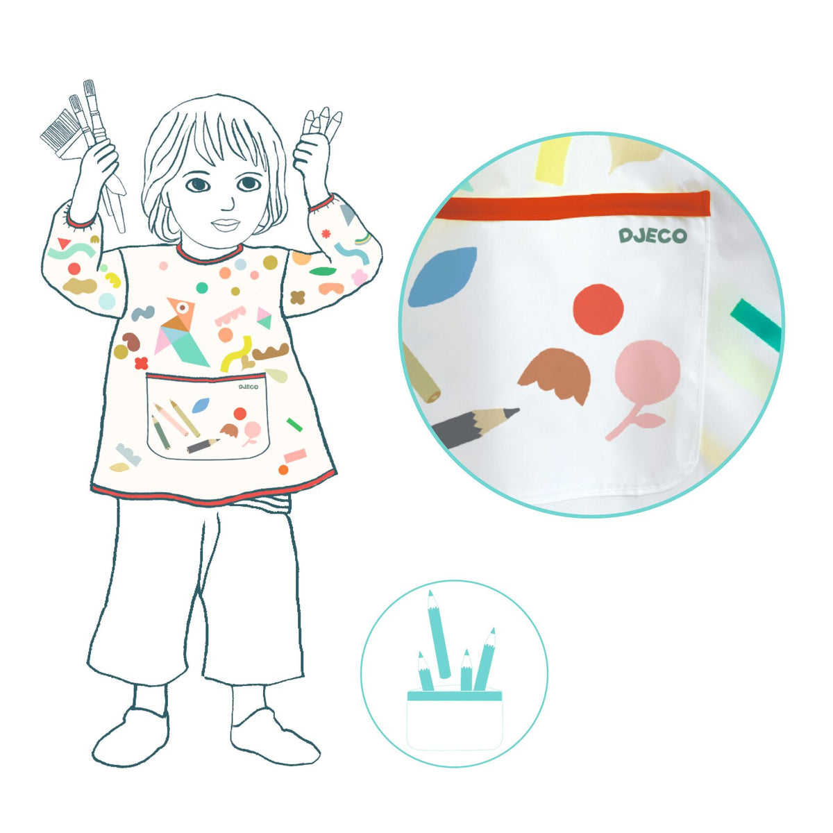 Djeco Create - Children's Craft Apron