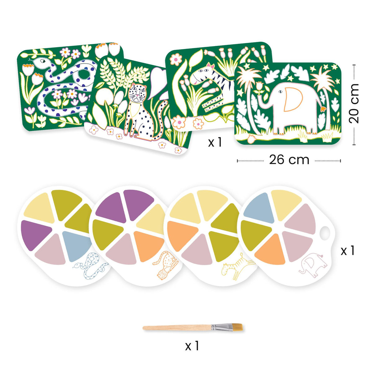Djeco Palette Painting - Wild Ones