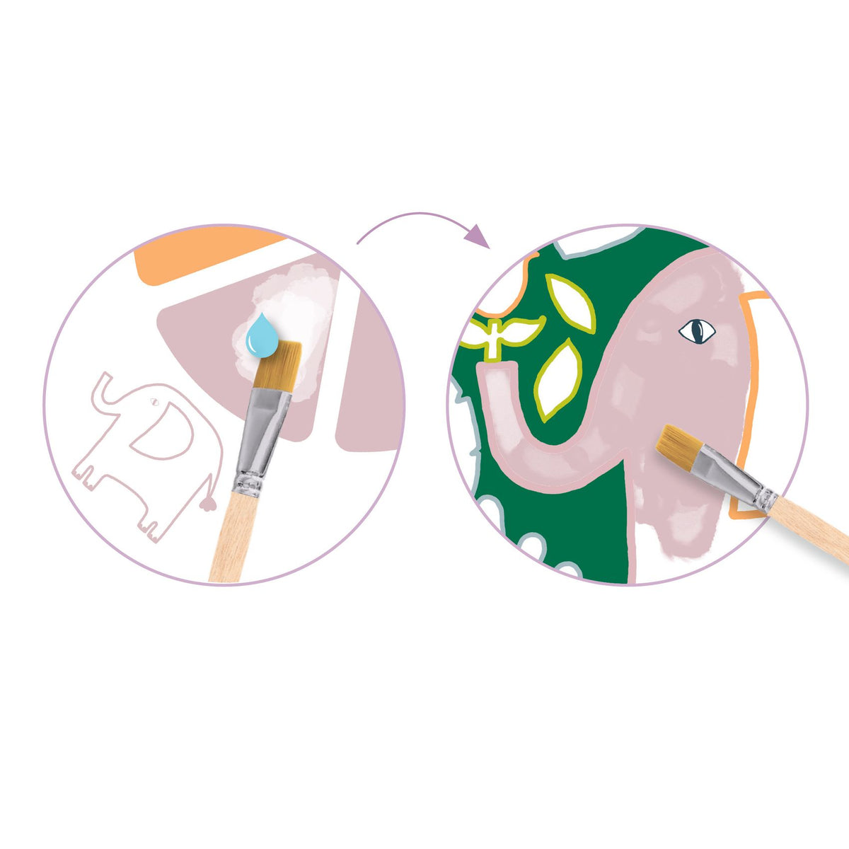 Djeco Palette Painting - Wild Ones
