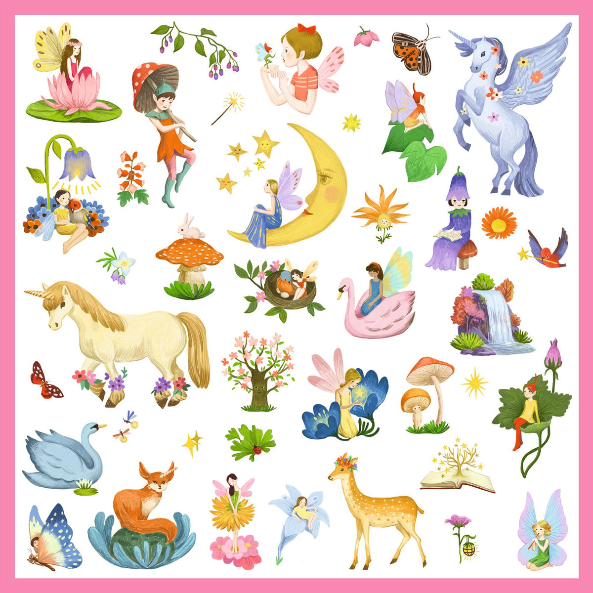 Djeco Metallic Stickers -Fantasy